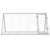 vidaXL Rabbit Hutch Silver 200x105x91 cm Galvanised Steel