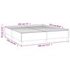 vidaXL Bed Frame without Mattress Light Grey California King Velvet