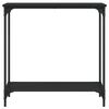 vidaXL Console Table Black 75x30.5x75 cm Engineered Wood