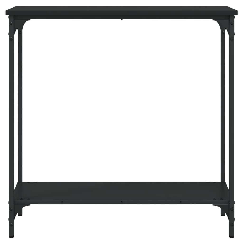 vidaXL Console Table Black 75x30.5x75 cm Engineered Wood