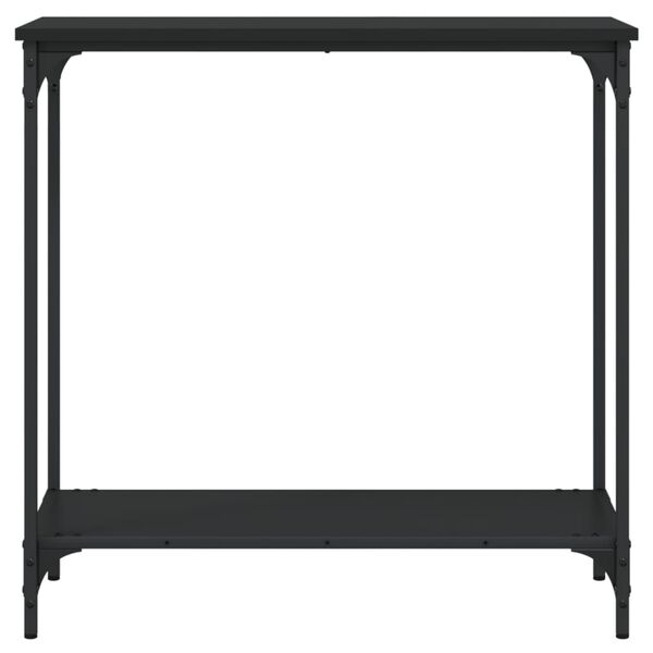 vidaXL Console Table Black 75x30.5x75 cm Engineered Wood
