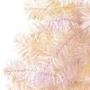 vidaXL Artificial Christmas Tree with Iridescent Tips White 180 cm PVC