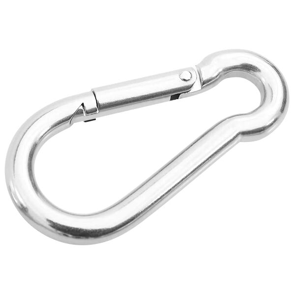 vidaXL 9 Piece Sunshade Sail Accessory Set Stainless Steel