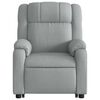 vidaXL Electric Stand up Massage Recliner Chair Light Grey Fabric
