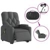 vidaXL Electric Stand up Massage Recliner Chair Dark Grey Fabric