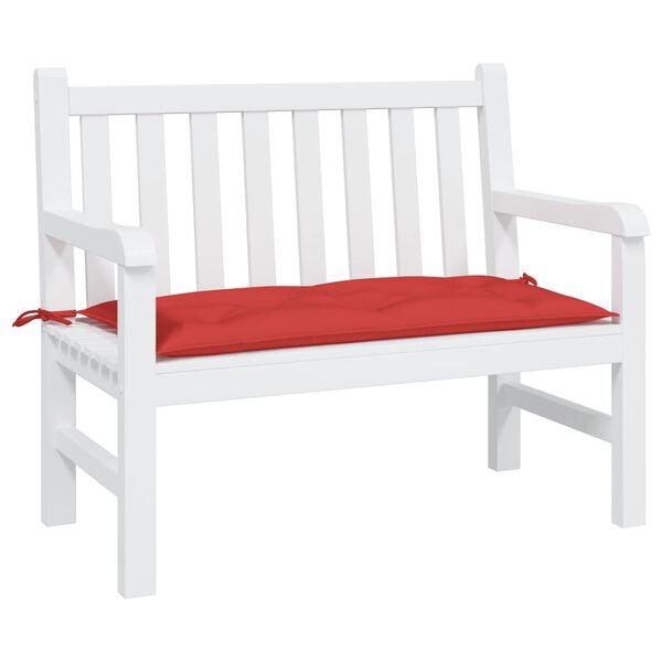 vidaXL Garden Bench Cushion Red 110x50x7 cm Oxford Fabric