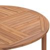 vidaXL Garden Dining Table Ø110x75 cm Solid Wood Teak