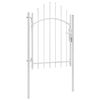 vidaXL Garden Gate Woerden Steel 1x1.5 m White