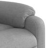vidaXL Electric Massage Recliner Chair Light Grey Fabric