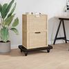 vidaXL Transport Trolleys 5 pcs Black 58x38x12 cm Polypropylene
