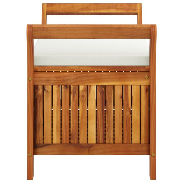 vidaXL Garden Storage Bench with Cushion 91 cm Solid Wood Acacia