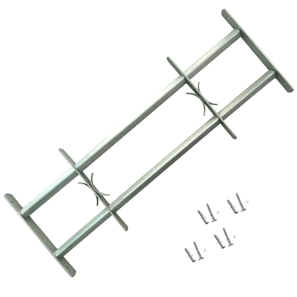 vidaXL Adjustable Security Grilles for Windows 2 pcs 700-1050 mm