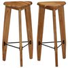 vidaXL Bar Stools 2 pcs Solid Acacia Wood
