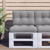 vidaXL Pallet Cushions 2 pcs Grey Fabric