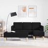 vidaXL Sofa Set 2 pcs Black 173 x 131 x 67 cm Fabric
