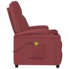 vidaXL Massage Chair Wine Red Faux Leather
