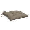vidaXL Chair Cushions 6 pcs Taupe 40x40x7 cm Oxford Fabric
