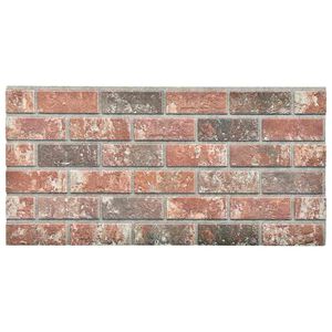 vidaXL 3D Wall Panels with Dark Brown & Grey Brick Design 10 pcs EPS