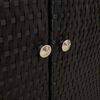 vidaXL Storage Cabinet with Storage Black 100 x 36 x 102 cm Rattan