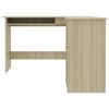 vidaXL L-Shaped Corner Desk Sonoma Oak 120x140x75 cm Engineered Wood