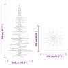 vidaXL Wooden Christmas Tree with Stand Brown 210 cm Solid pine wood