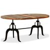 vidaXL Dining Table Solid Reclaimed Wood and Steel 180 cm