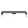 vidaXL 4 Piece Garden Lounge Set with Cushions Poly Rattan Dark Grey
