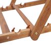 vidaXL Folding Beach Chair Fabric and Wooden Frame Multicolour