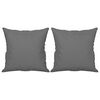 vidaXL 2-Seater Sofa with Pillows Dark Grey 120 cm Microfibre Fabric