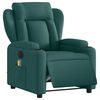 vidaXL Electric Massage Recliner Chair Dark Green Fabric