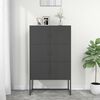 vidaXL Highboard Anthracite 80x35x135 cm Steel