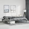 vidaXL Metal Bed Frame without Mattress Black 193x203cm