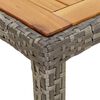 vidaXL Garden Table Grey 250x100x75 cm Poly Rattan