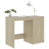 vidaXL Desk Sonoma Oak 100x50x76 cm Engineered Wood