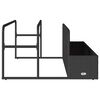 vidaXL Poolside Float Storage Black 110x100x57 cm Poly Rattan