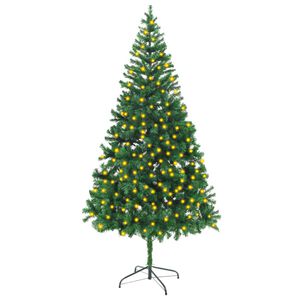 vidaXL Artificial Pre-lit Christmas Tree 210 cm 910 Branches