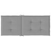 vidaXL Garden Highback Chair Cushions 6 pcs Grey 120x50x3 cm Fabric