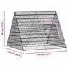 vidaXL Chicken Cage Silver 110 x 100 x 85 cm Galvanised Steel