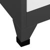 vidaXL Locker Cabinet Anthracite and White 90x40x180 cm Steel