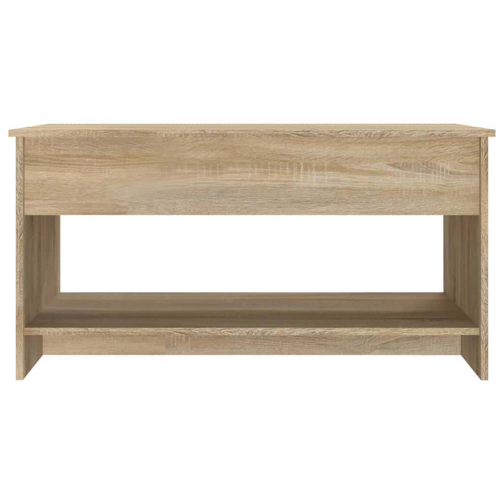 vidaXL Coffee Table Sonoma Oak 102x50x52,5 cm Engineered Wood