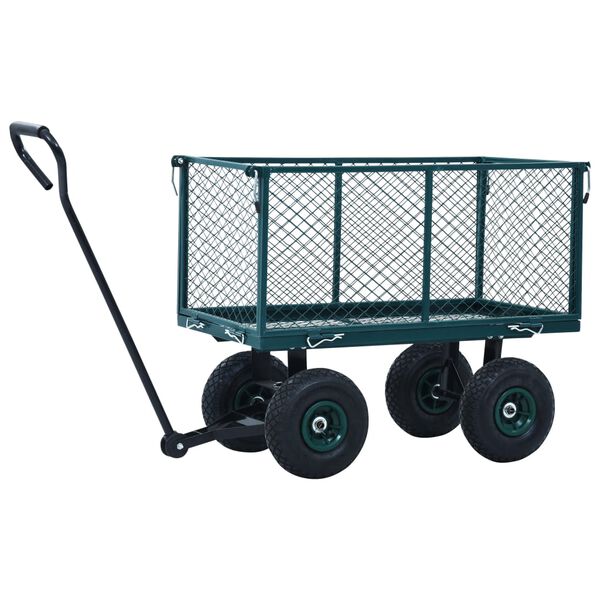 vidaXL Garden Hand Trolley Green 350 kg
