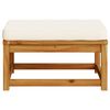 vidaXL Garden Footstool with Cushions Solid Wood Acacia