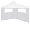 vidaXL Gazebo Sidewall with Windows 6x2 m White