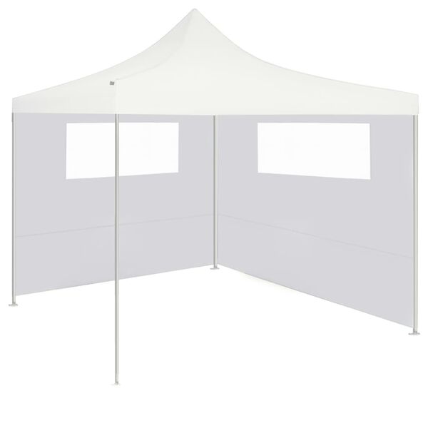 vidaXL Gazebo Sidewall with Windows 6x2 m White