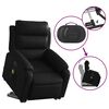 vidaXL Electric Stand up Massage Recliner Chair Black Faux Leather