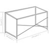 vidaXL Computer Desk White and Oak 120x60x70 cm