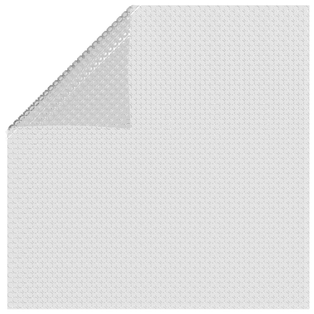 vidaXL Floating PE Solar Pool Film 450x220 cm Grey