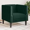 vidaXL Chesterfield Sofa Chair Dark Green Velvet