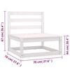 vidaXL 8 Piece Garden Lounge Set with Cushions Solid Pinewood