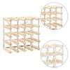vidaXL Wine Rack for 20 Bottles Solid Pinewood
